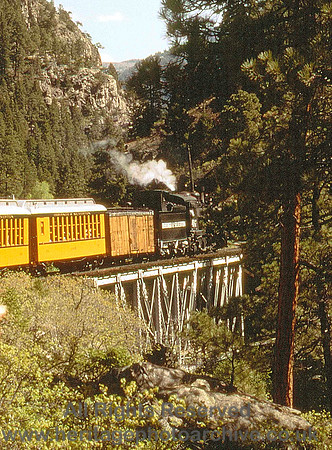 HRS 4557 USA Durango to Silverton train view of loco