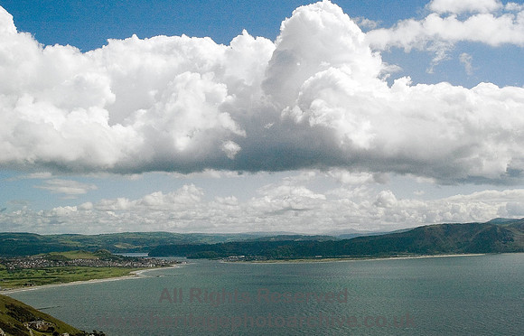 HRS 4587 Nimbus clouds over Conwy estuary July 2007