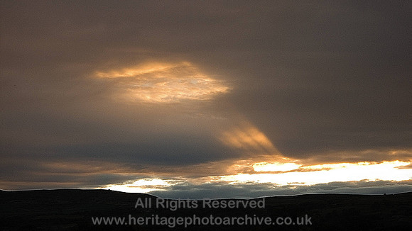HRS 4594 Crepuscular parallel rays Conwy sep 2007