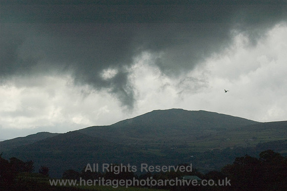 HRS 4595 Funnel cloud or Proto-tornado on left Tal y Fan 22 July 2007