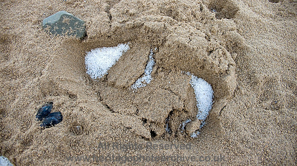 HRS 4624  Llandudno, Hail beach 2009