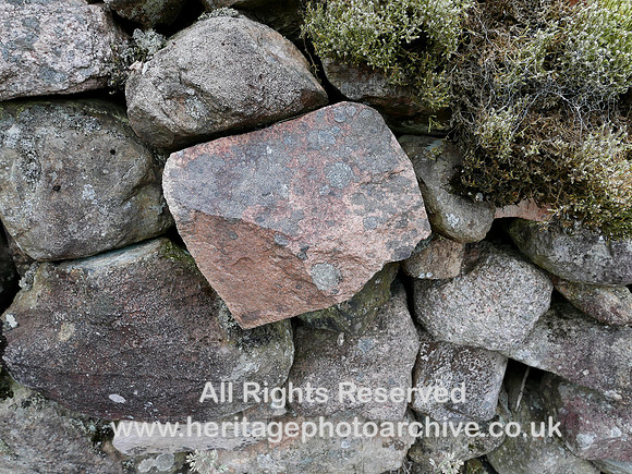 HRS 10211 Nether Wasdale, dry-stone wall with Eskdale granite inclusions L7740685