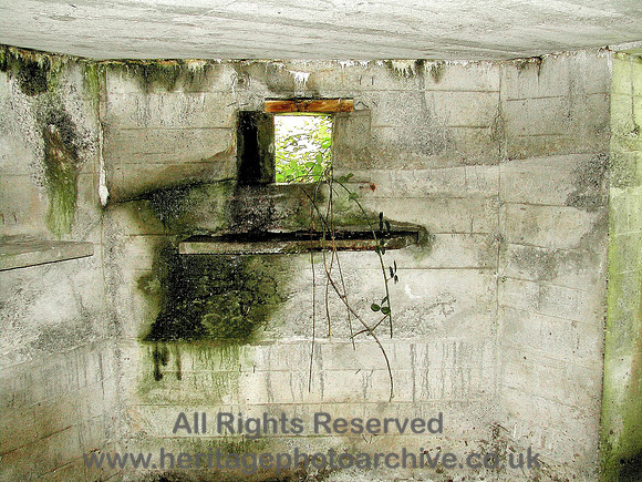 HRS 4881 WW2 pillbox interior Haverthwaite 2010