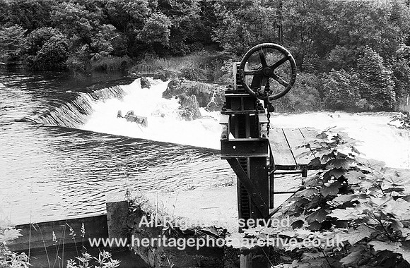 HRS 4978 Backbarrow river sluice for ironworks 1970s
