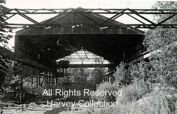 Backbarrow Iron Works, railway transit shed
