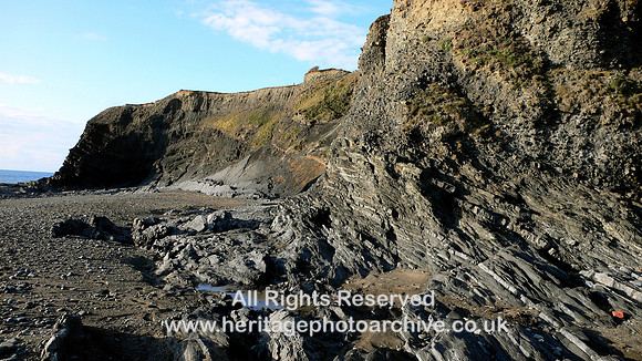 HRS 5142 Silurian, Clarach Bay cliffs, Aberystwyth grits etc 2008