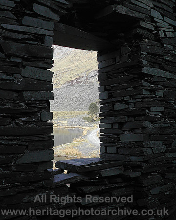 HRS 5226 Cwmorthin lake from slate shed building 2004