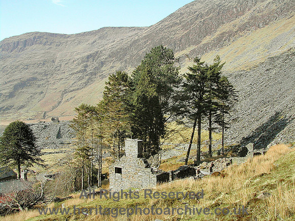 HRS 5235 Cwmorthin quarry buildings south side 2004