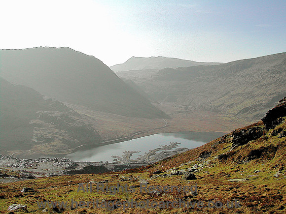 HRS 5236 Cwmorthin,  Llyn slate spoil patterns 2004