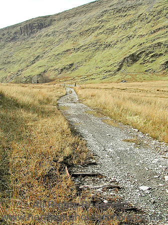 HRS 5258 Tramway sleepers N end of Cwmorthin near Conclog 2004