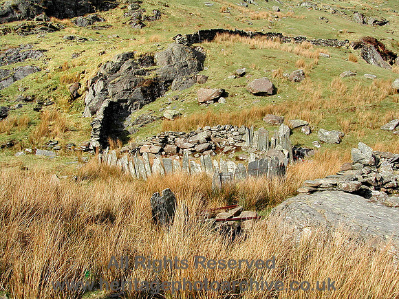HRS 5283 Cwmorthin sheep enclosure 2004