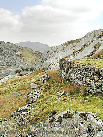 HRS 5292 Rhyolite glaciated rock Cwmorthin 2004