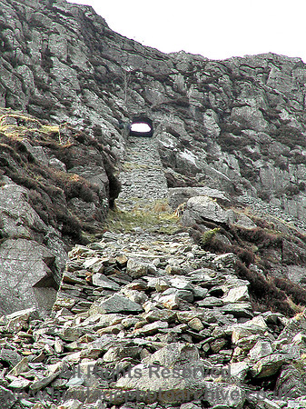 HRS 5318 Wrysgan Quarry Incline, Looking up incline l2004