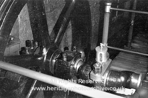 HRS 3346 Haslingden, Carr-Parker Mill engine flywheel
