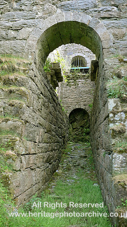 HRS 5554 Cwmystradllyn, Ynyspandy Slate works,  Waterwheel chamber 2008
