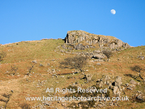 HRS 5947 Moon over Cwm Edno near Gwynant 2008
