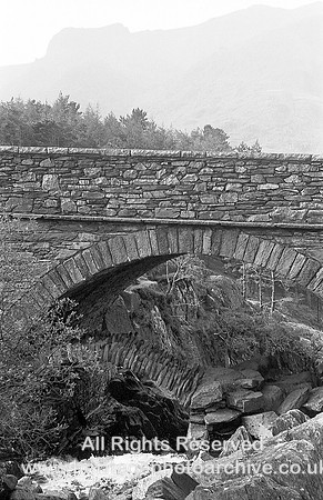 HRS 5956 Llyn Ogwen waterfall bridges 1970s