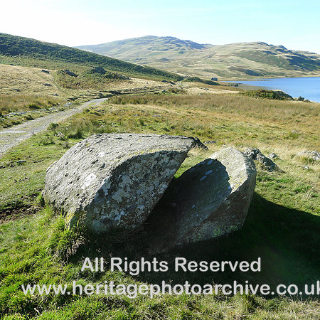 HRS 7314 Birker Fell, Devoke Water, frost split glacial erratic