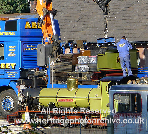 HRS 7307 Ravenglass yard, locomotive 2015