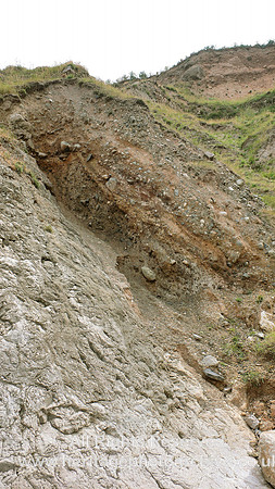 HRS 6010 Irish Sea till on limestone, Little Orme, Llandudno. 2006