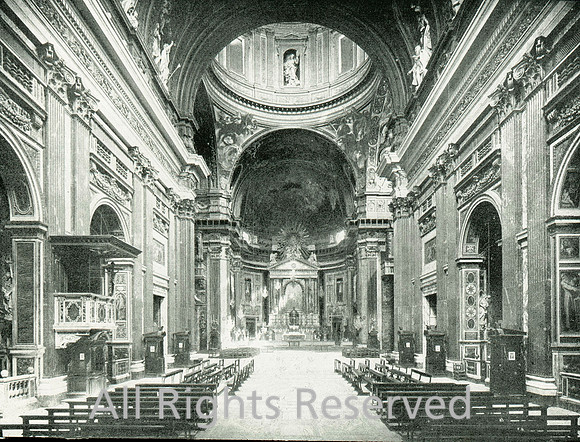 Il Gesu Church, interior, Roma