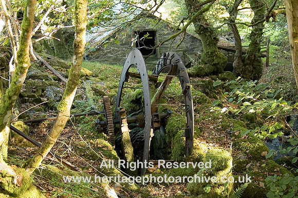 HRS 6077 Waterwheel, Tan-y-llyn area, Llyn Geirionydd 2008