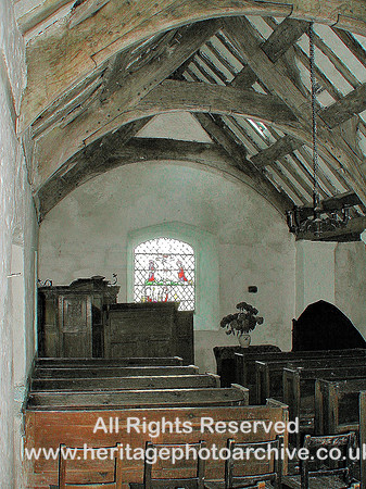 HRS 6083 Llanrhychwyn chapel interior 2004