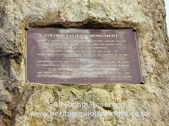 HRS 6091 Llyn Geirionydd, Taliesen monument