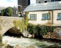 Backbarrow Bridge, where mill race joins river