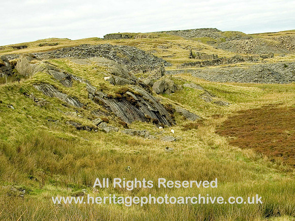 HRS 6121 Cwt y Bugail ice moulded slate outcrop 2008
