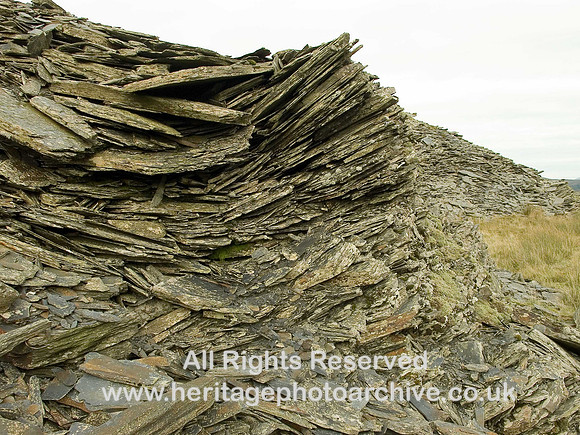 HRS 6123 Slate waste Cwt y Bugail quarry 2008