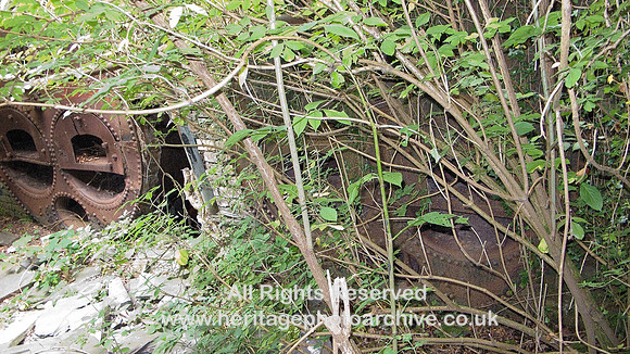 HRS 6187 Nantlle, Dorothea beam engine remains of boiler-house 2008
