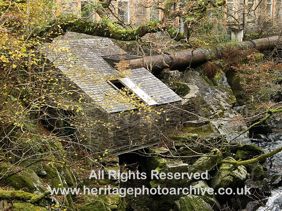 HRS 6227 Penmachno woollen mill water turbine house 2007