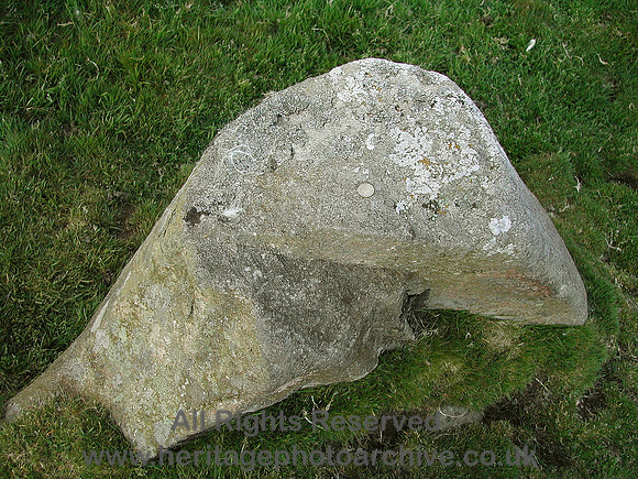 HRS 6304 Maen-y-bardd, dished-shaped stone Roewen 2005