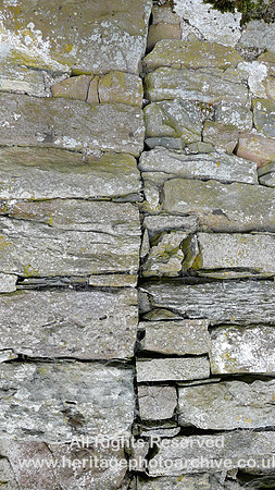 HRS 7339 Buskett Howe, detail of building abutment in stone