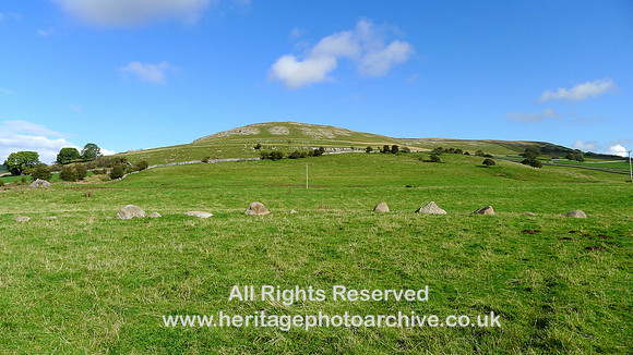 HRS 7343 Orton Neolithic stone circle looking east central section