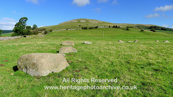 HRS 7342 Orton Neolithic stone circle looking east