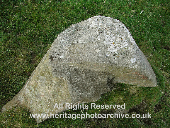 HRS 6304 Maen-y-bardd, dished-shaped stone Roewen 2005