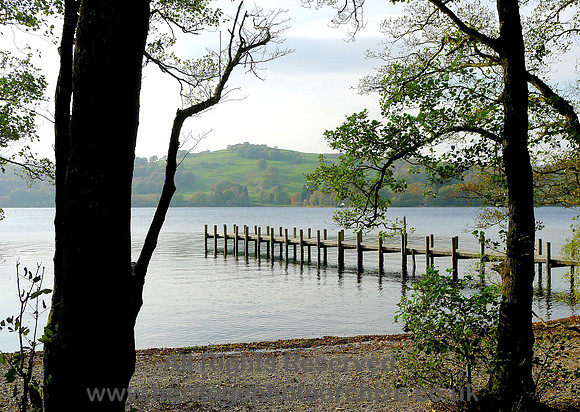 HRS 7369 Coniston Water,  jetty from shore