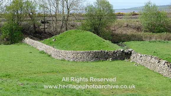Holker Quarry Flat north mound next to railway