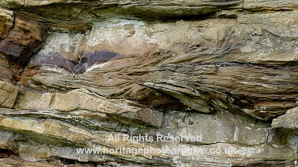 Holker Quarry Flat North sst members current bedding, waves  etc