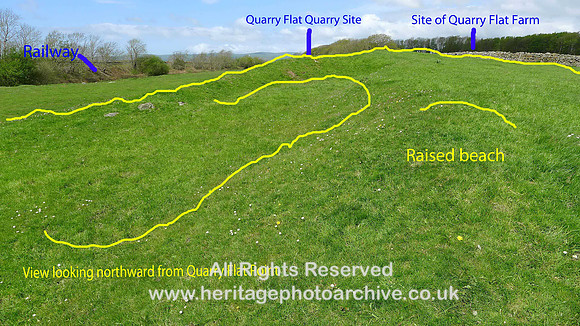 Holker Quarry Flat Point 25 ft raised beachANNOT