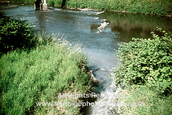 HRS 7112 Radcliffe, Caw Daw Brook polluted and Irwell 1970s
