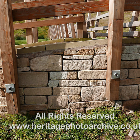 HRS 8538 Barbondale, Fell House footbridge dry stone walling L7700413