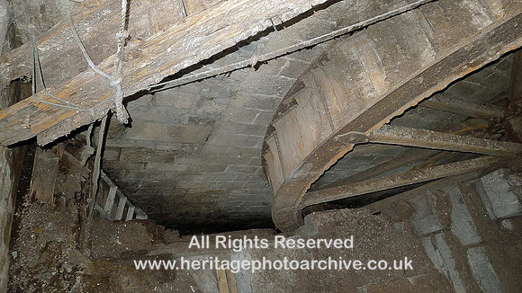 HRS 6749 Alston, Cornmill waterwheel and pit