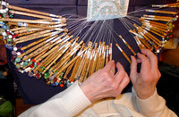 Lace-making, demonstration 4