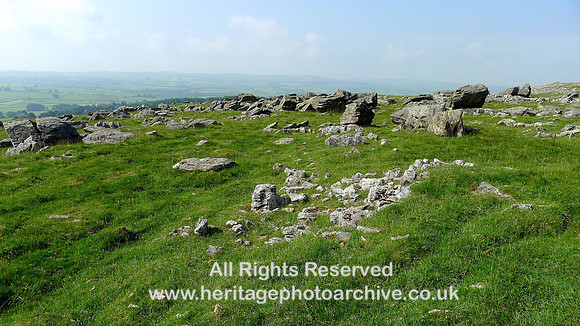 HRS 6638 Norber, General view of main boulder field