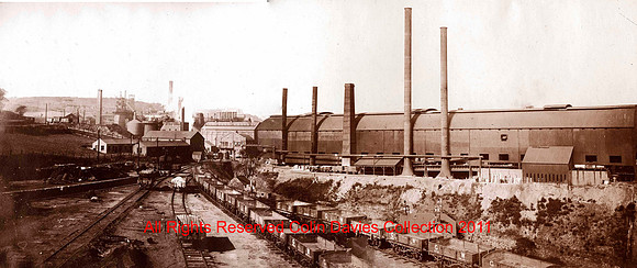 Brymbo Works and steel foundry panorama