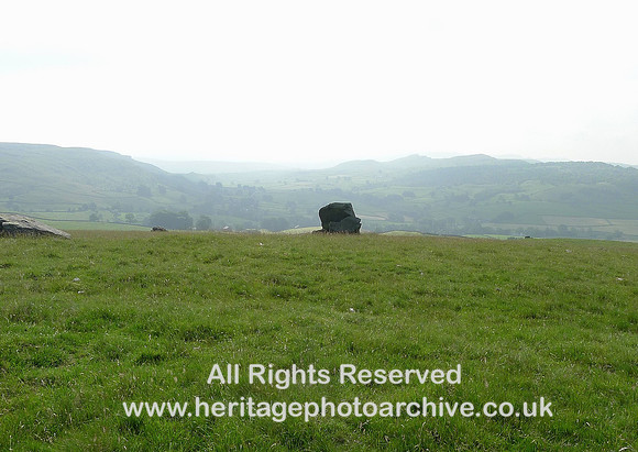 HRS 6645 Norber, erratic on the edge looking South