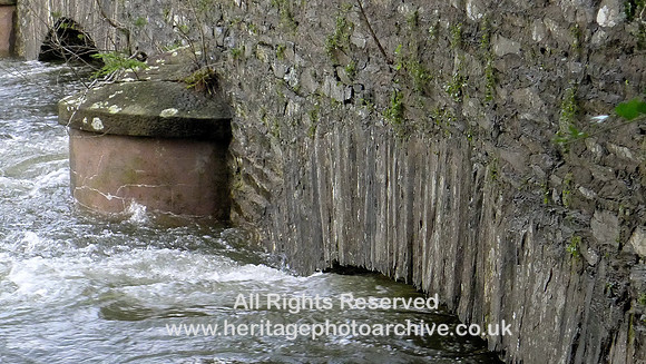 HRS 7379 Haverthwaite bridge arches in flood